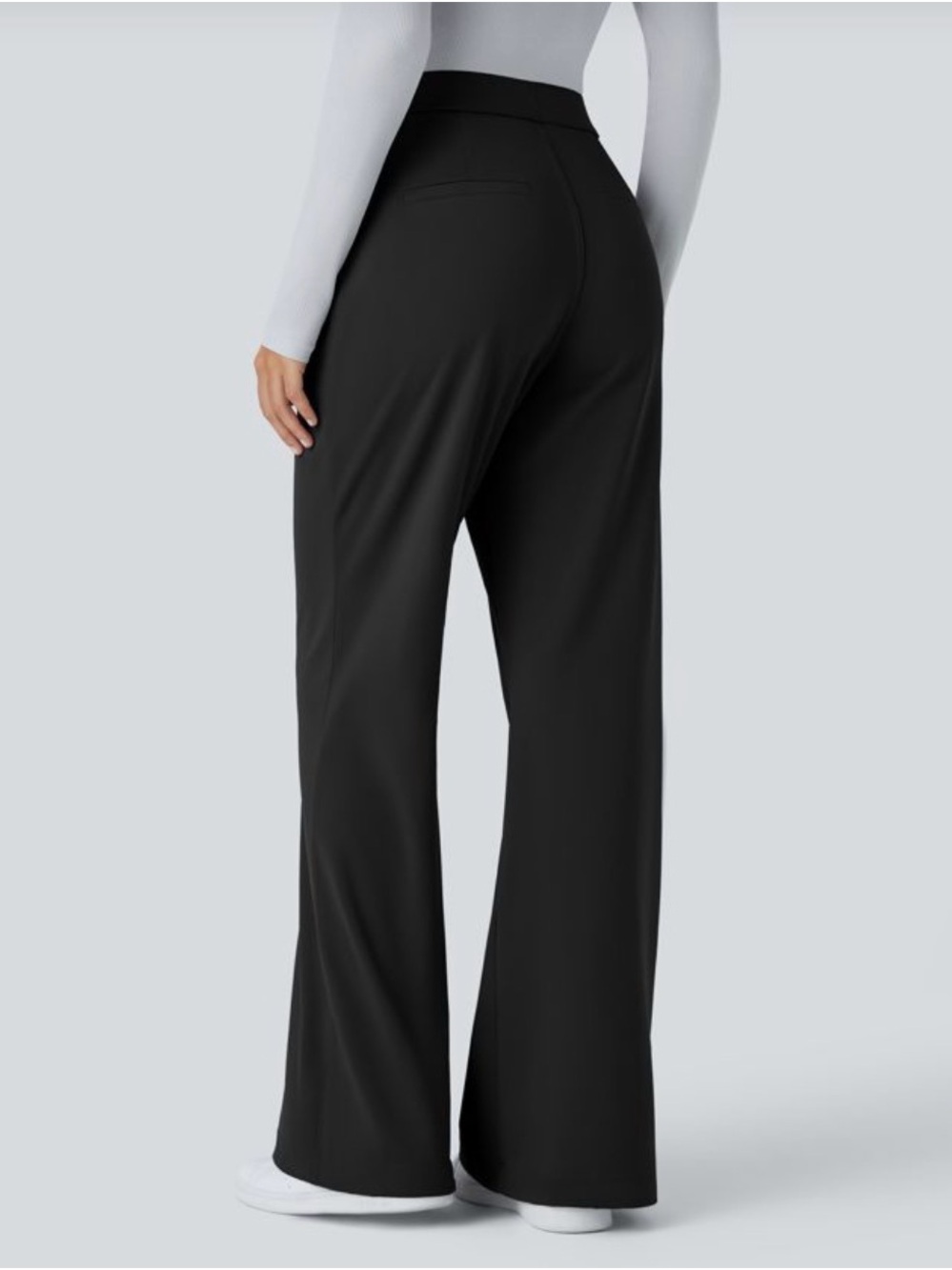 Halara Flex DayStretch High Waisted Pocket Work Flare Pants - Picture 3 of 9